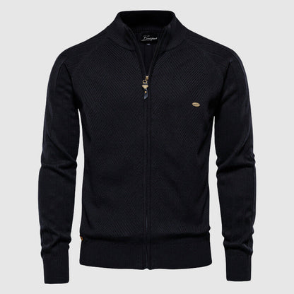 Herren Strickjacke Reißverschluss Klassisch