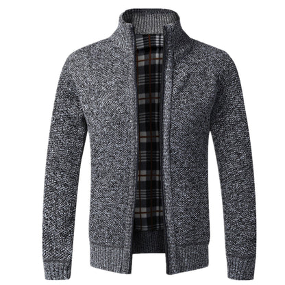 Herren Strickjacke Langarm Full-Zip Winter