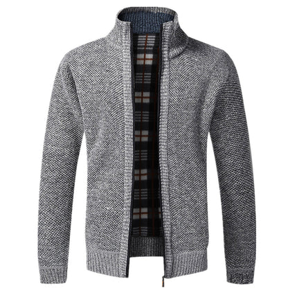 Herren Strickjacke Langarm Full-Zip Winter