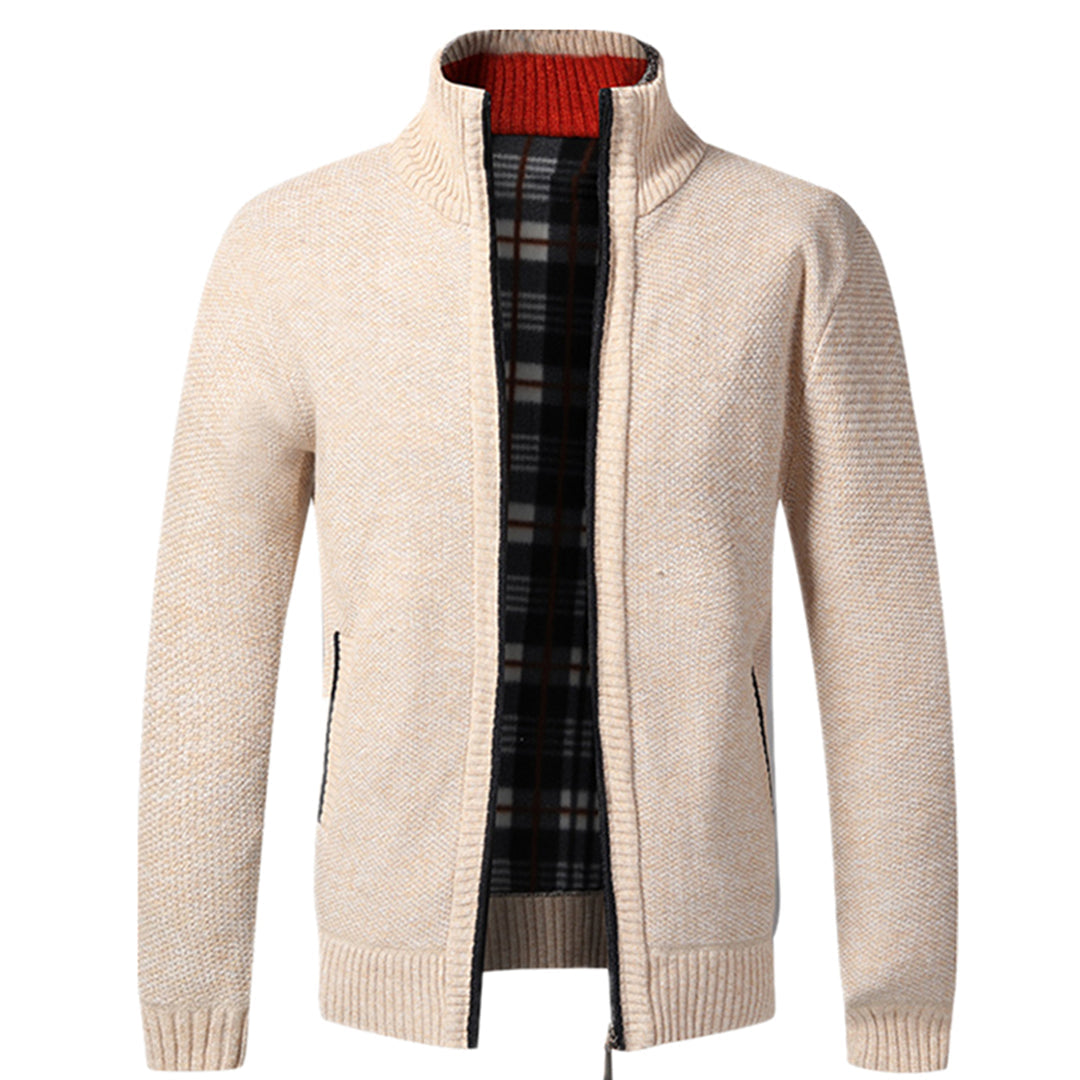 Herren Strickjacke Langarm Full-Zip Winter