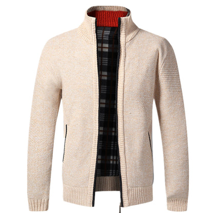 Herren Strickjacke Langarm Full-Zip Winter