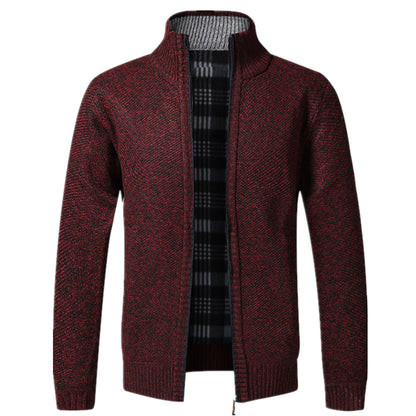 Herren Strickjacke Langarm Full-Zip Winter