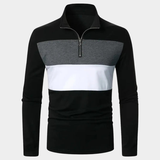 Praktischer Halb-Zip Pullover Damen - IdealeKleiden