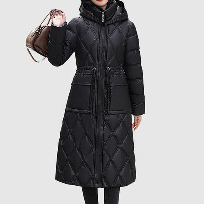 Warmes Winterjacke mit Kapuze