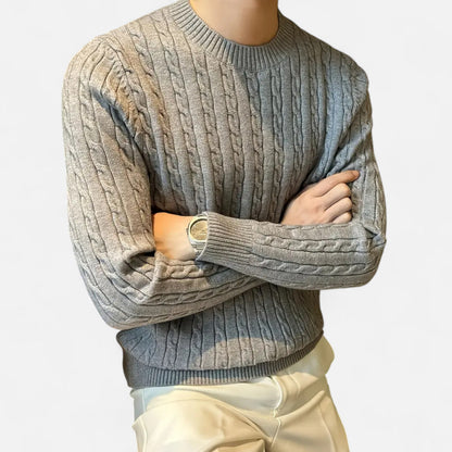 Herren Zopf Pullover Langarm Klassik