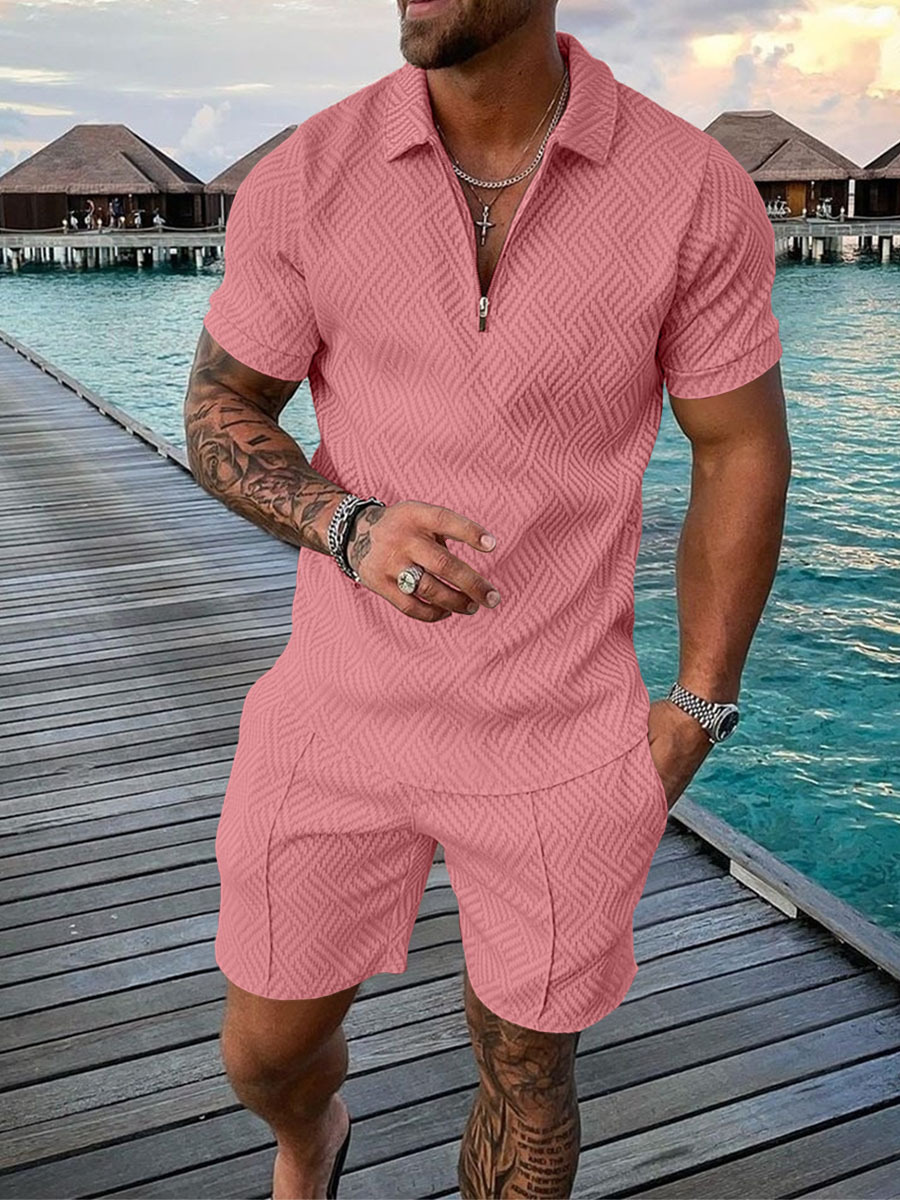 Herren Sommer Set: Polohemd und Kurzshorts