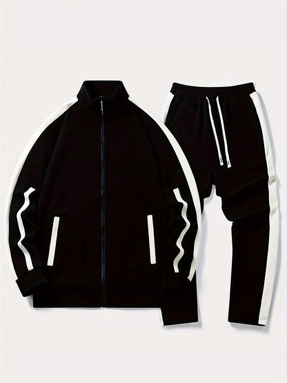 Sportliche Trainingshose Herren mit Streifen