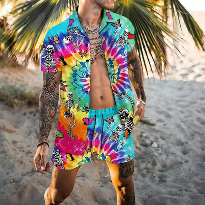 Herren Sommer Set Kurzarmshirt und Shorts