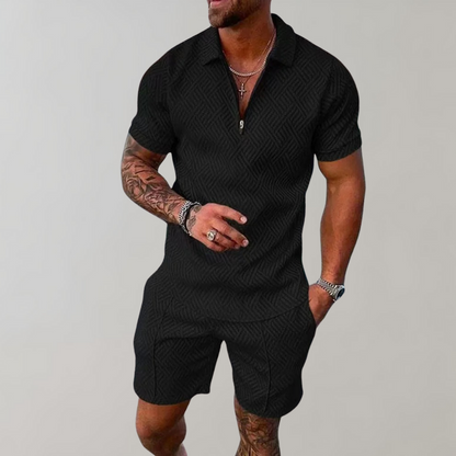 Kurzarm Poloshirt Set Herren - IdealeKleiden