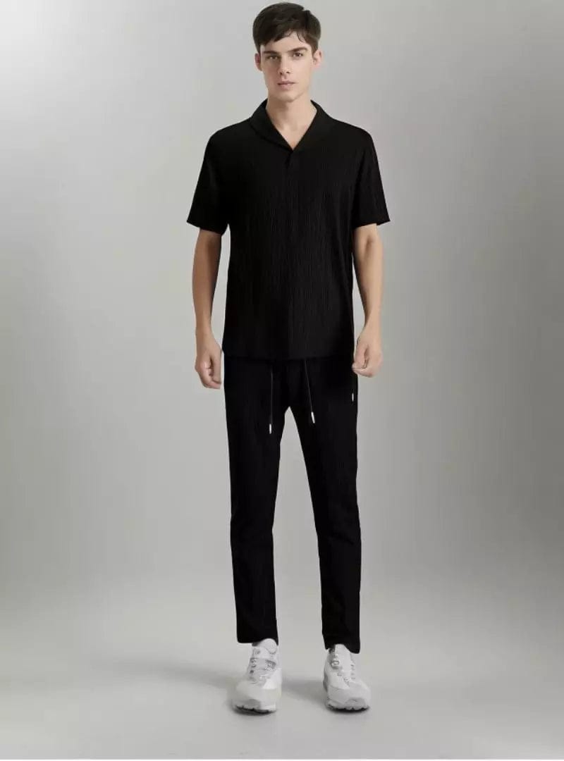 Sommer Set Kurzarmhemd und Hose für Männer - IdealeKleiden