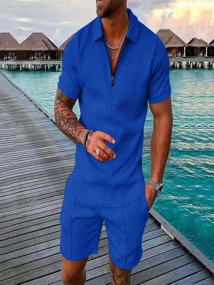 Sommer Shorts Set Kurzarm Herren Mode