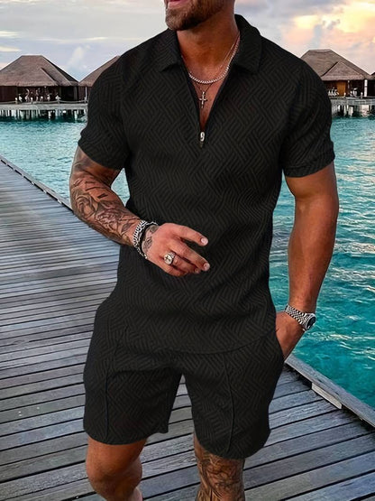 Sommer Shorts Set Kurzarm Herren Mode