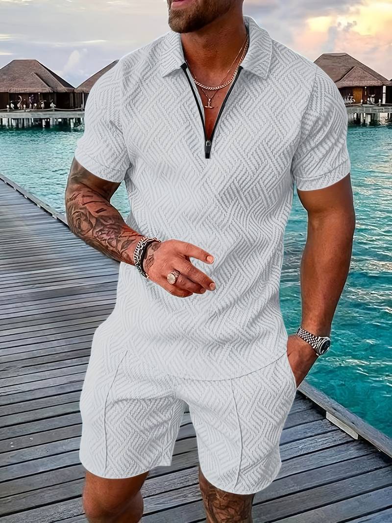 Sommer Shorts Set Kurzarm Herren Mode
