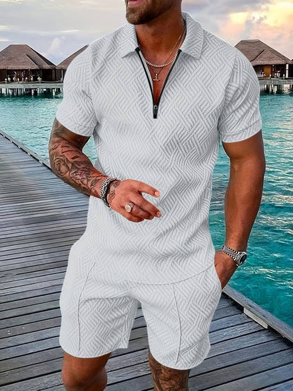 Sommer Shorts Set Kurzarm Herren Mode