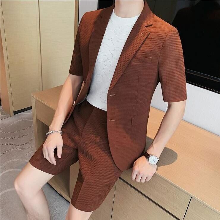 Herren Blazer Kurzärmelig Elegant Modell