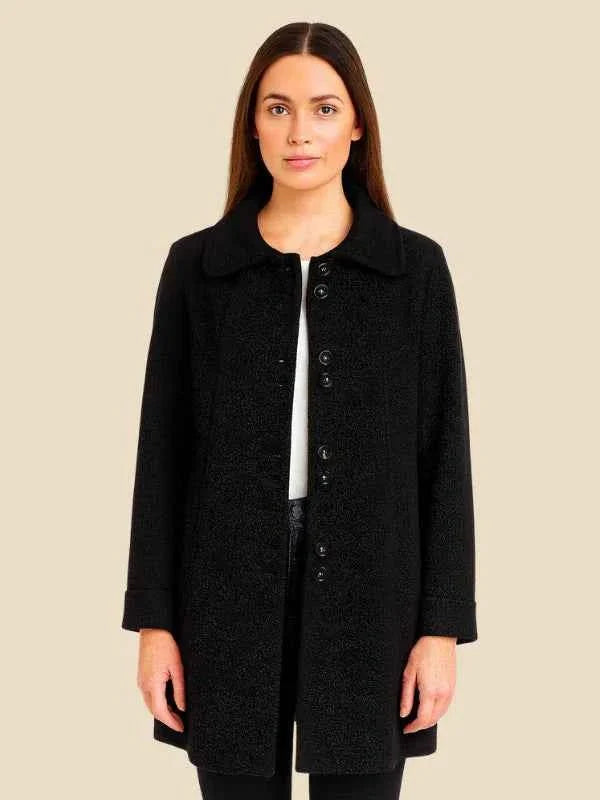 Stylicher Wintermantel A-Linie Damen