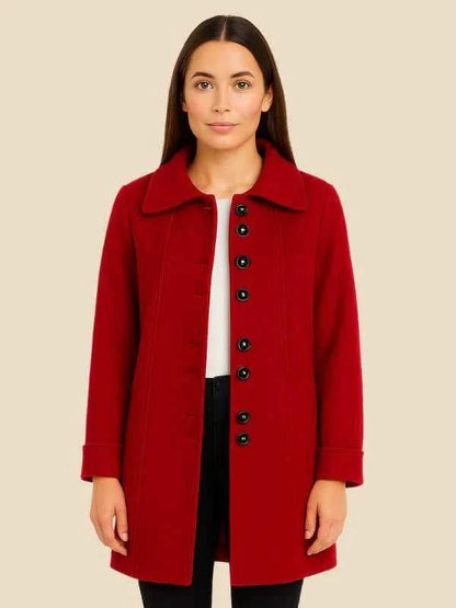 Stylicher Wintermantel A-Linie Damen