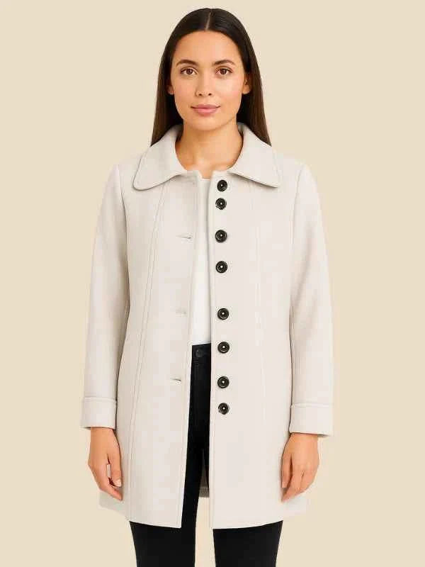 Stylicher Wintermantel A-Linie Damen - IdealeKleiden