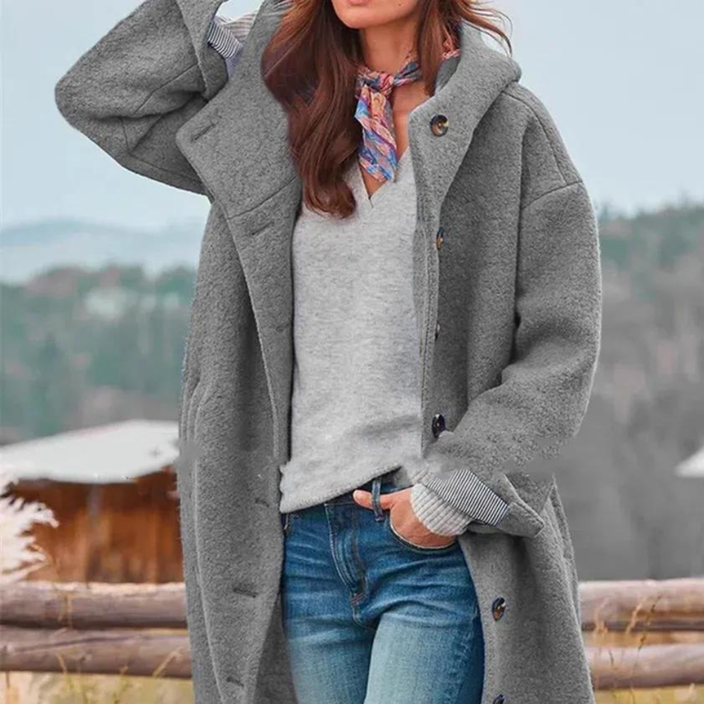 Warme Winterjacke Damen Elegant Plus Size