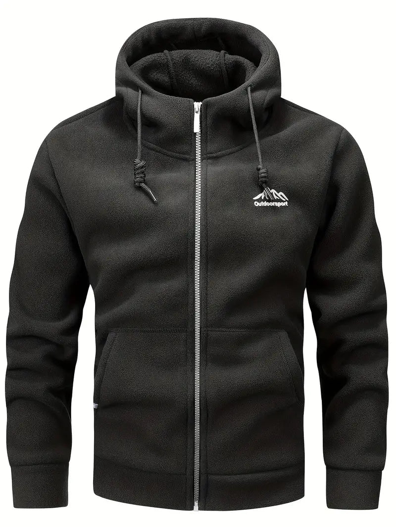 Herren Fleecejacke Warm Kapuze