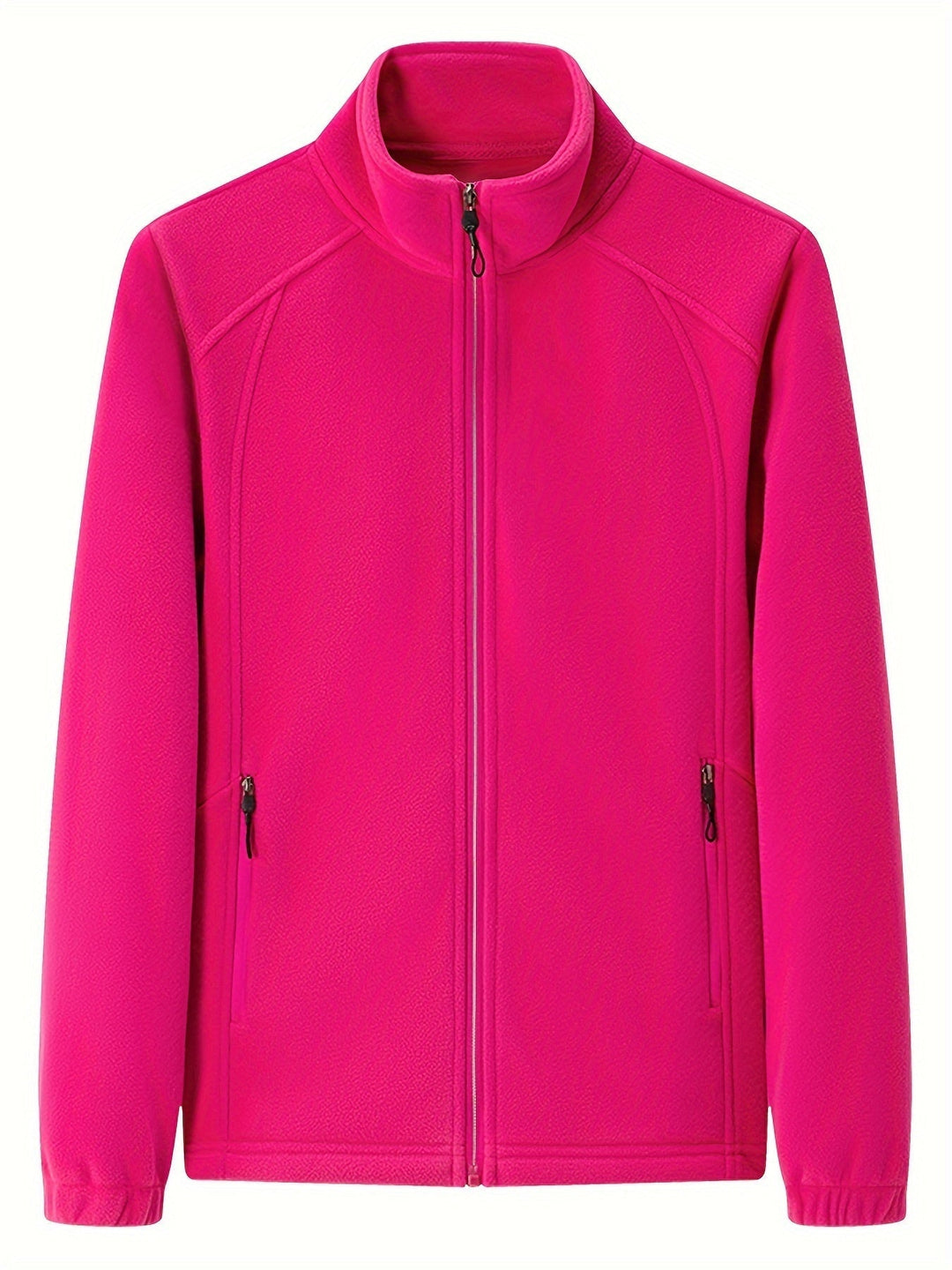 Damen Fleecejacke Warm Stehkragen Langärmlig