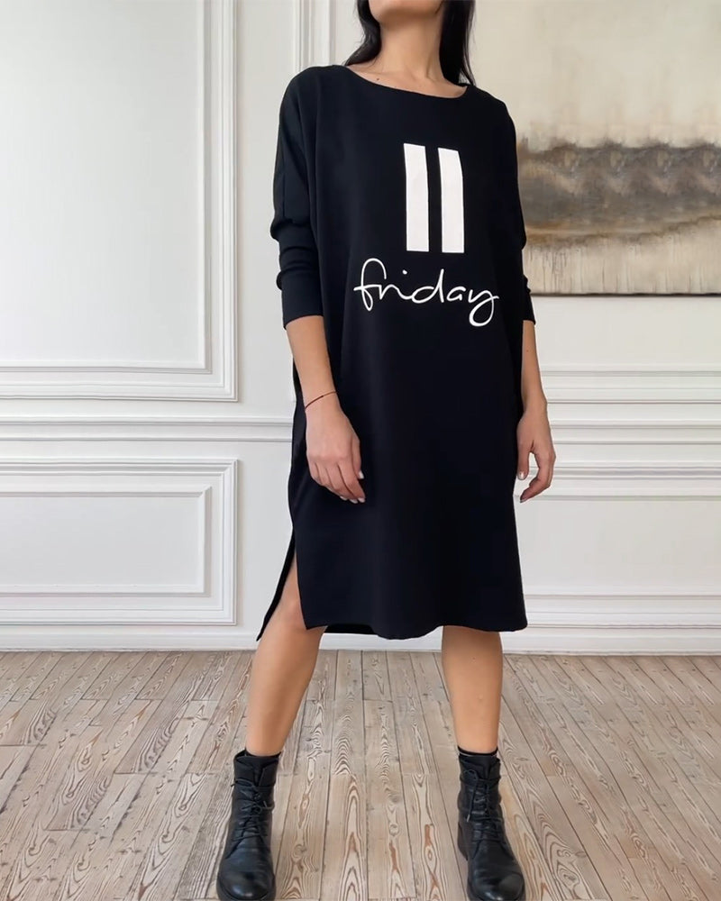 Elegantes Maxikleid Mit SeitenSchlitz