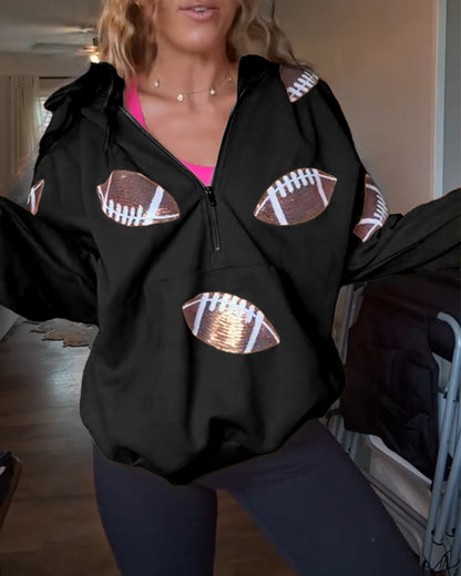 Rugby Kleid Glitzer Pailletten