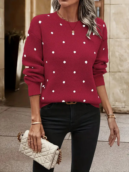 Chloe Pullover Polka Dot Chic