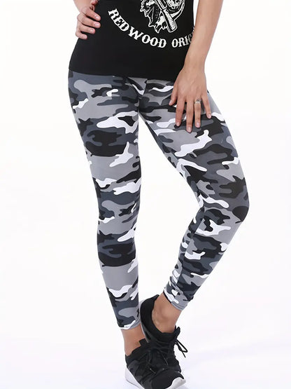 Aurora - Bequeme Camo-Hose Hochtailliert