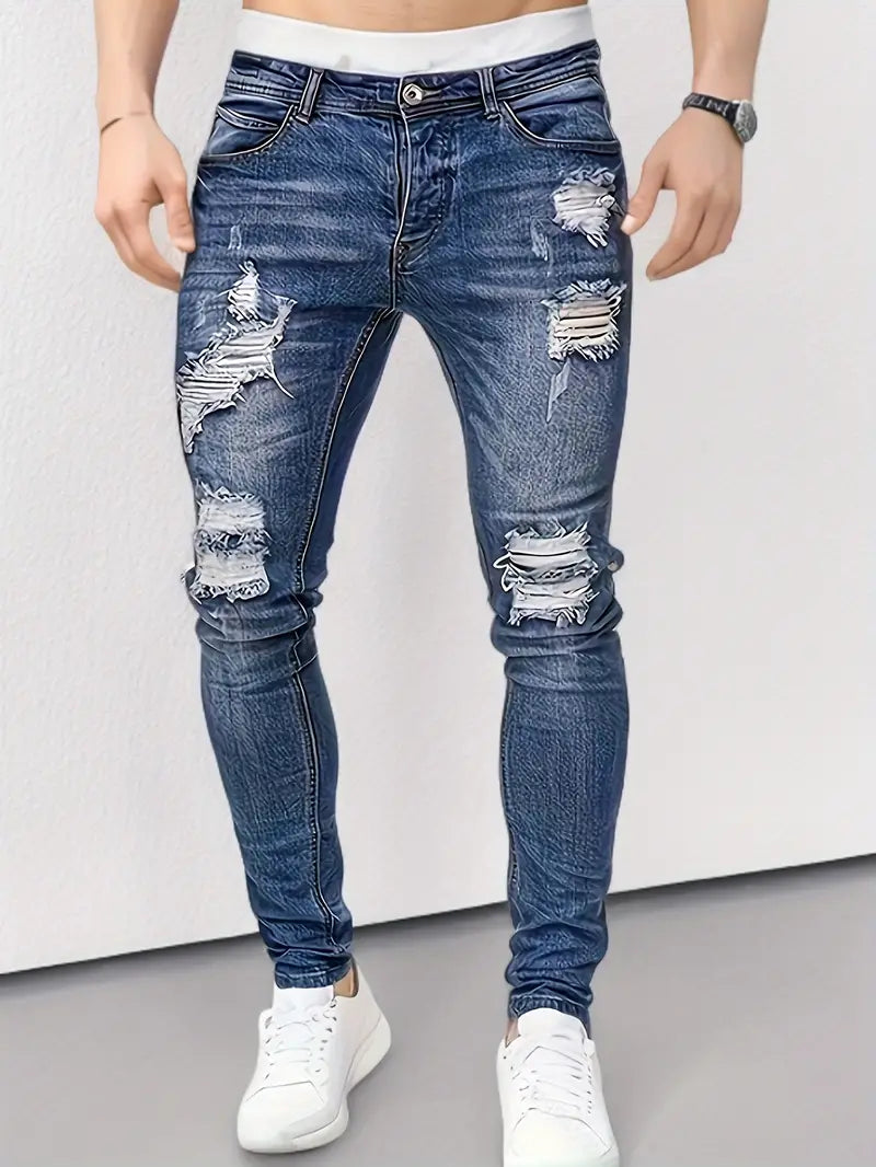 Gabriel - Rissige Straßenjeans Lässig Männer