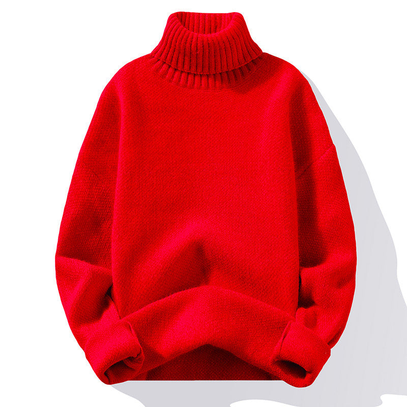 Weiches Strickkleid Rollkragen