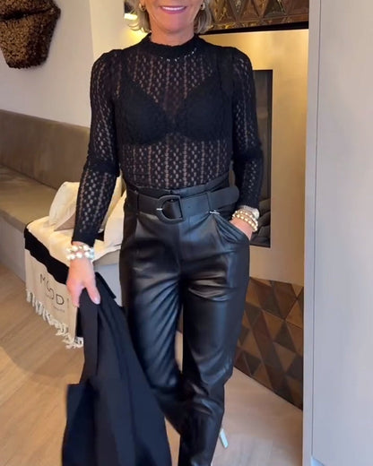 Damenkleid Dehnbar Strickmodern