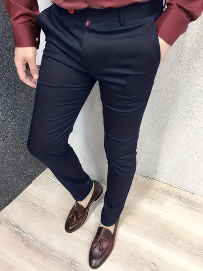 Schmale Anzughose Herren Elegant