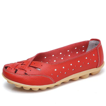Komfortable Leder-Ballerinas Damen