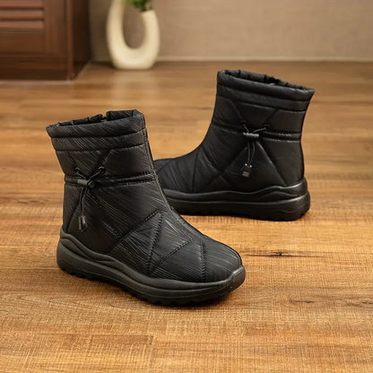 Warm gefütterte Damen Schneestiefel Fleece