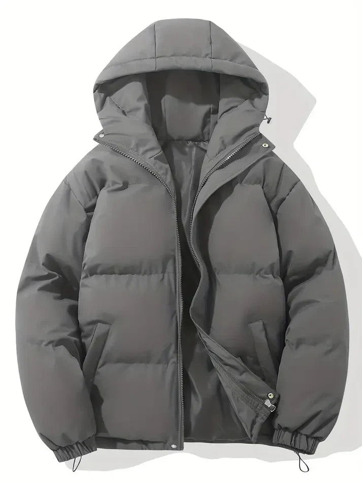 Herren Parka Weich Kapuze Zeitlos