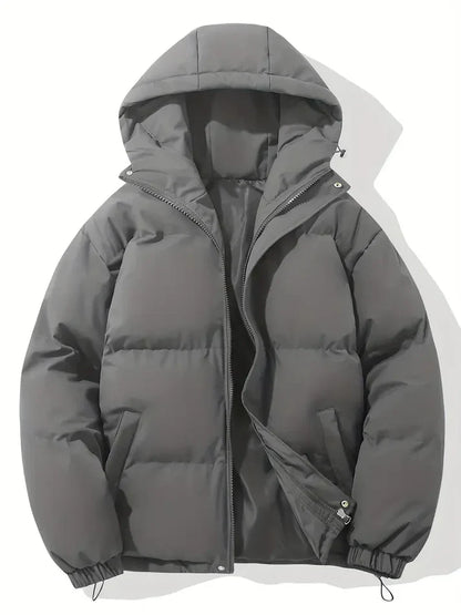Herren Parka Weich Kapuze Zeitlos