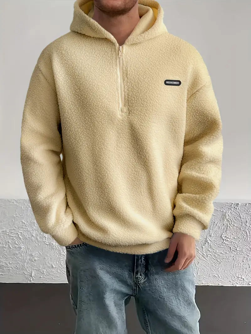 Weicher Kapuzenpullover Herren Flauschig Kuschelig