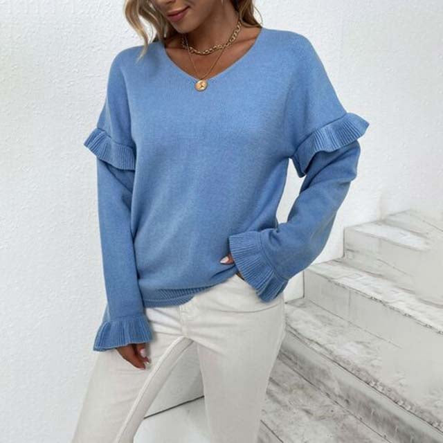 Einfacher Winterpullover Warm und Bequem