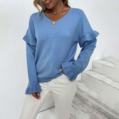 Einfacher Winterpullover Warm und Bequem