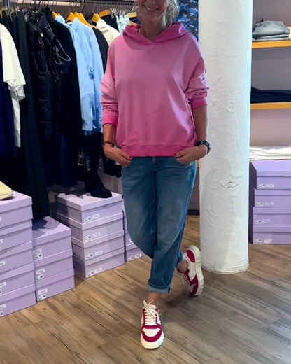 Farbverlauf Kapuzenpullover Trendy Damenkleidung