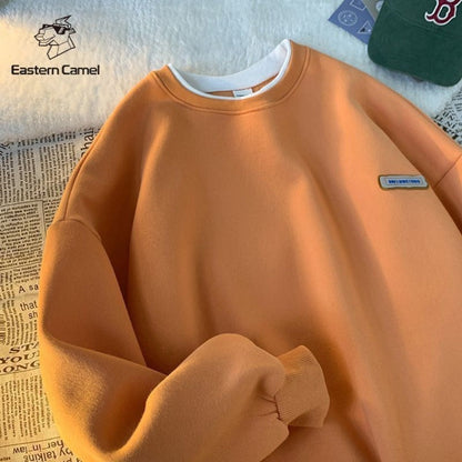 Elegante Damenbluse Rundhals Langärmlig