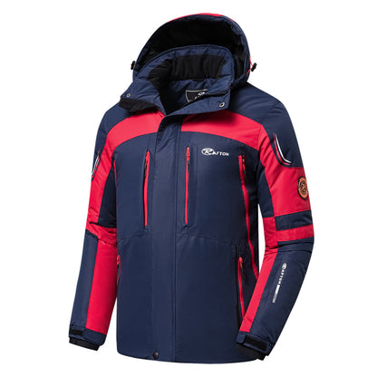 Warme Skijacke Winter Waterproof Kapuze