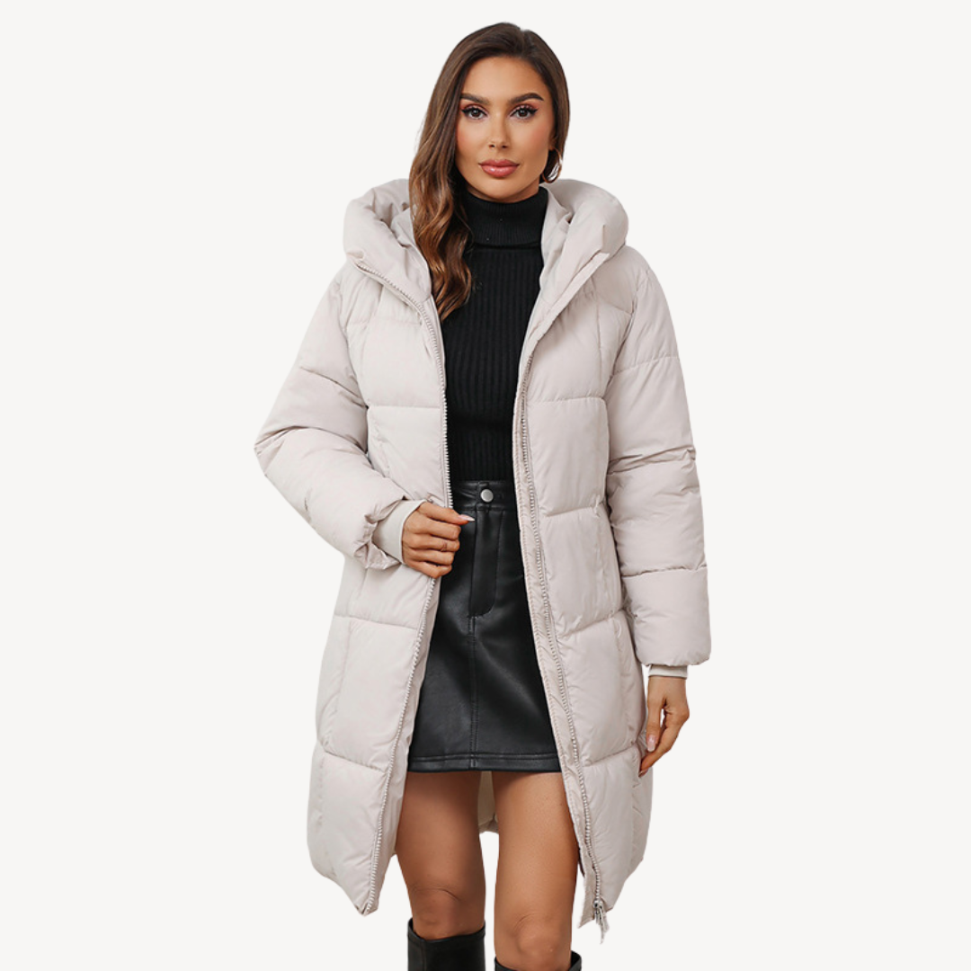 Warmes Daunenparka Damen Kapuze