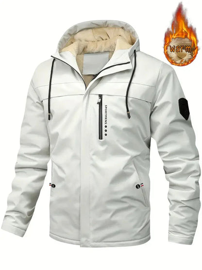 Herren Winterjacke Fell-lined Warm Isoliert mit Taschen