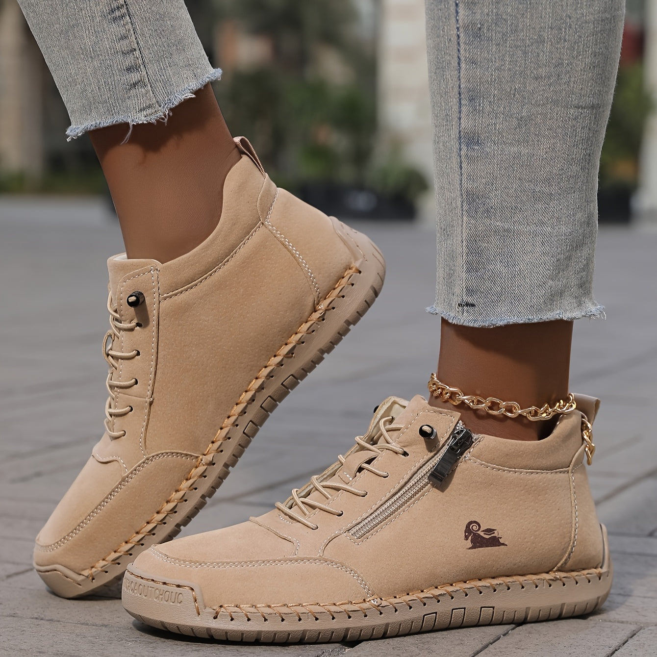 Damen Bequeme Sportschuhe Schnellverschluss