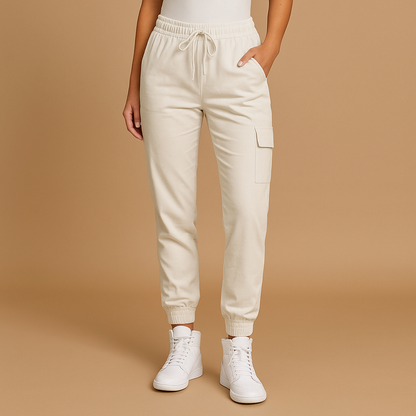 Damen Cargohose HochTaille Damen Hose Bequem