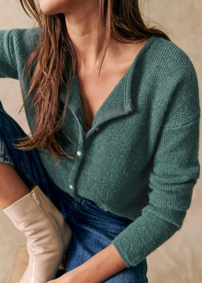 Grober Strickcardigan Bequem