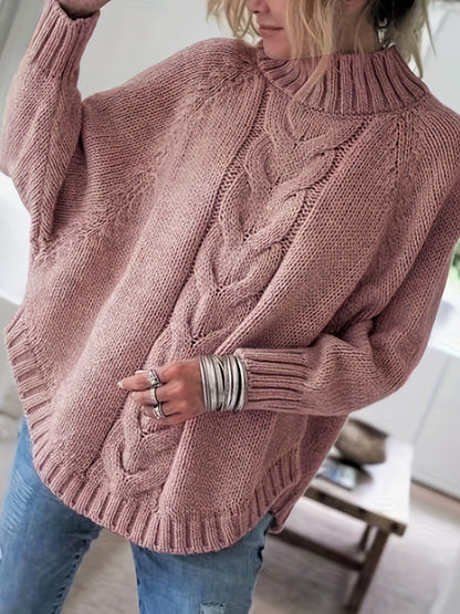 Bequemer Grobstrick Pullover Gemütlich