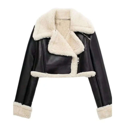 Damen Fleecejacke Kurz Warm